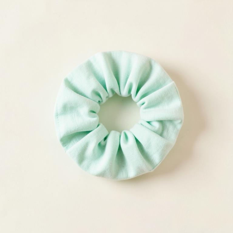 Mint Condition scrunchie in Mint cotton